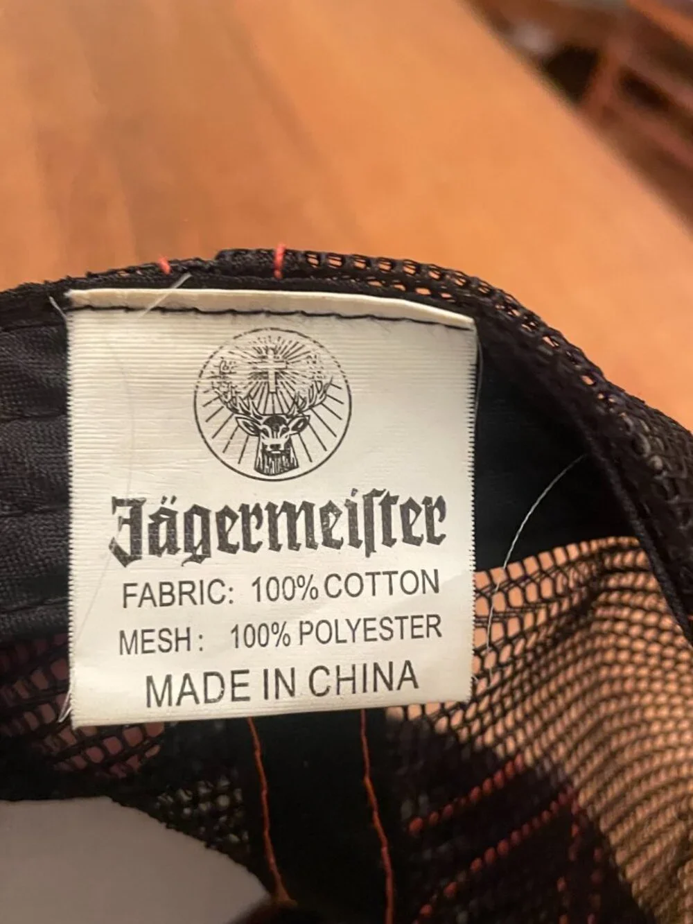 Jagermeister Brown w/Orange Highlights Snapback Trucker Hat Cap